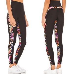 Beach Riot Sport Leggings Rainbow Zebra